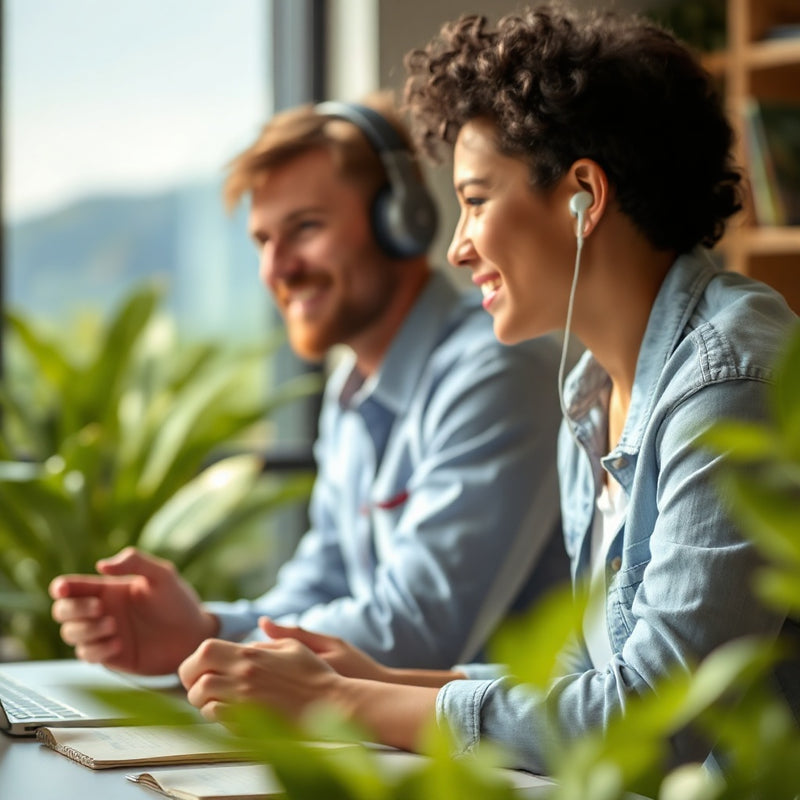 Auriculares GT805 Trimode Bluetooth Blanco — lifestyle