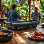 Plancha Vapor Profesional HB-609 Omnix — lifestyle