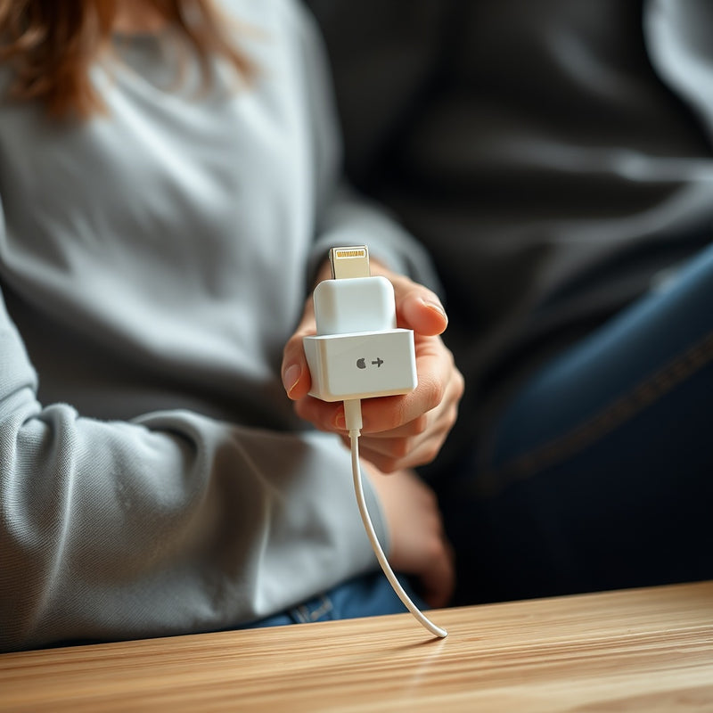 Adaptador USB-C a Lightning Recto — lifestyle