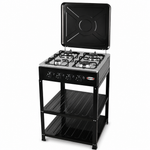 Cocina Portátil A Gas 4 Hornillas Con Horno — fondo blanco
