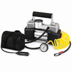 Compresor de Aire 2 Cilindros 12V para Auto — fondo blanco
