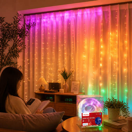 Luces Navideñas 30m 300 LED Azul — lifestyle