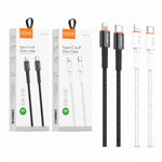 Cable datos USB-C 30W carga rápida — fondo blanco