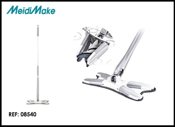 Mopa Plana Plegable con Sistema de Escurrido