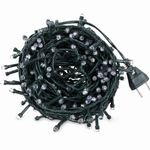 Cable V8 doble hexagonal verde — fondo blanco
