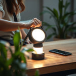 Lámpara Nocturna 3 en 1 Plegable con Carga Inalámbrica — lifestyle