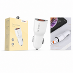 Cargador Auto Samsung V8 Triple USB — fondo blanco