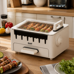 Asadora eléctrica para barbacoa — lifestyle