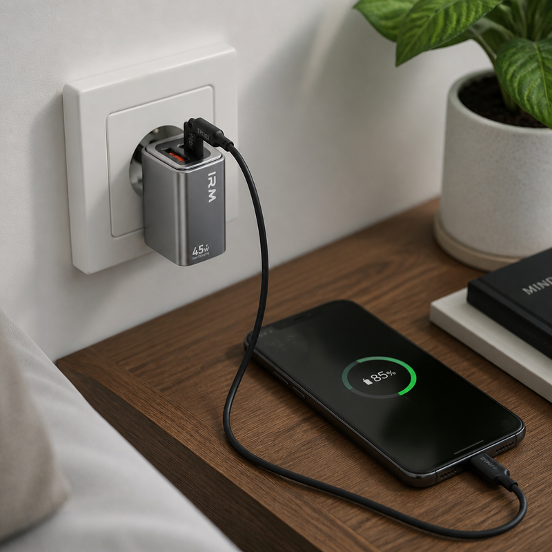 Cargador Rápido IR42 USB-C Dual — lifestyle