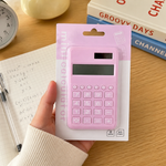 Calculadora de Bolsillo Rosa Pantalla LCD 12 Dígitos — lifestyle