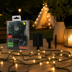 Luces Solares 200 LED Luz Cálida Cable Verde — lifestyle
