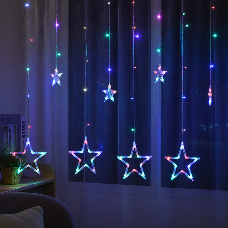Luces Navideñas 138L Hilo Transparente 2.5M Multicolor — lifestyle