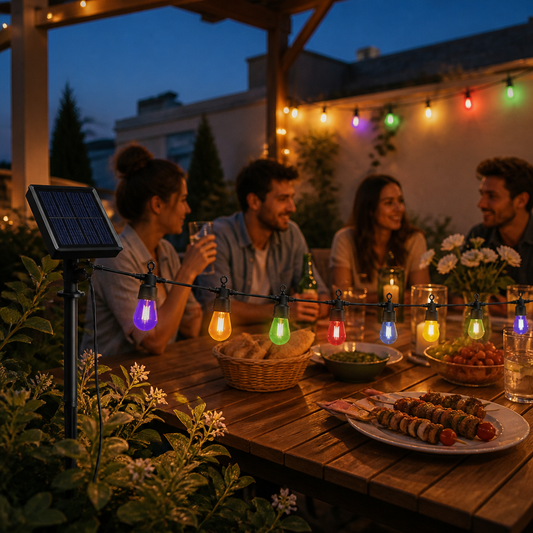 Guirnalda Solar 10m 10 Luces Multicolor — lifestyle