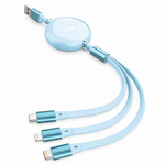Cable datos 3 en 1 USB — fondo blanco