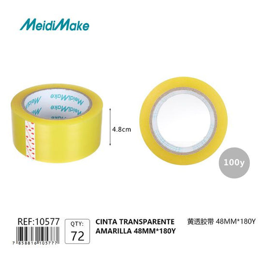 Cinta Adhesiva Omnix Amarilla 48mm x 180y