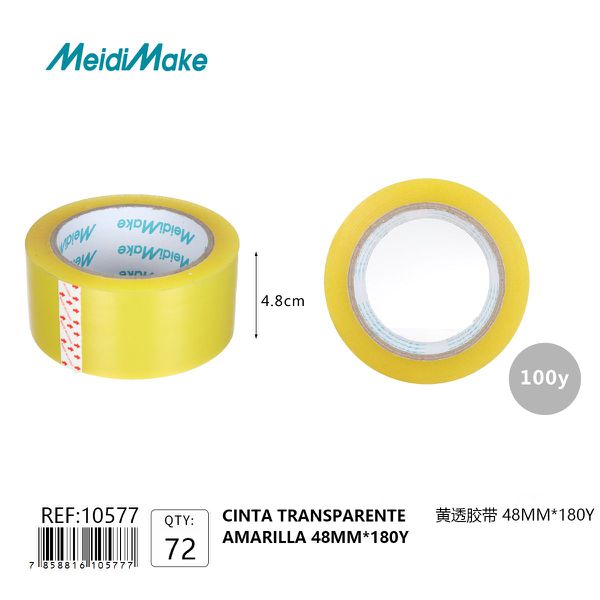 Cinta Adhesiva Omnix Amarilla 48mm x 180y