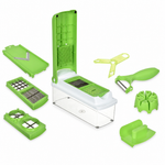 Cortador Manual de Verduras Multiusos con Protector — fondo blanco