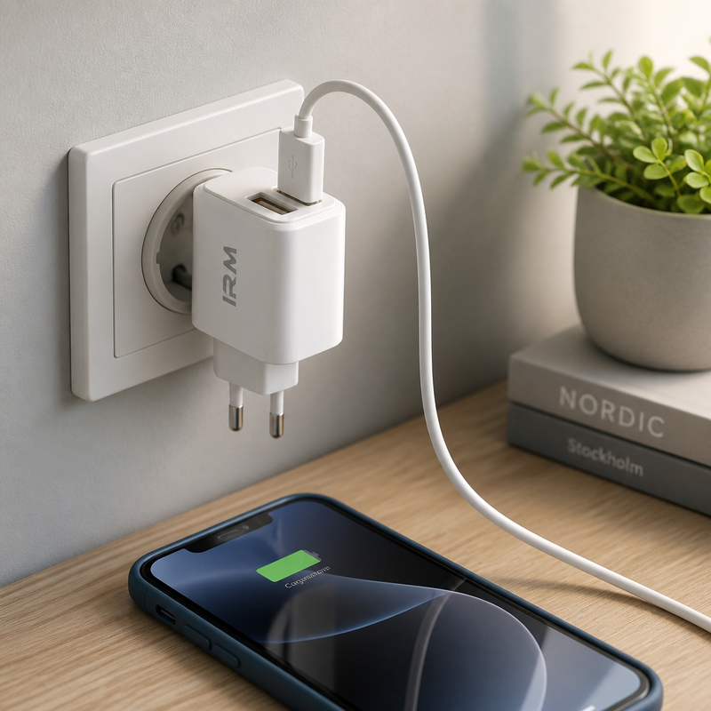 Cargador Rápido IR02 con Certificación IP — lifestyle