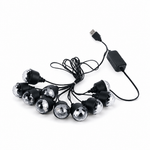 Guirnalda LED Estrella 5M 10 Focos Omnix — fondo blanco