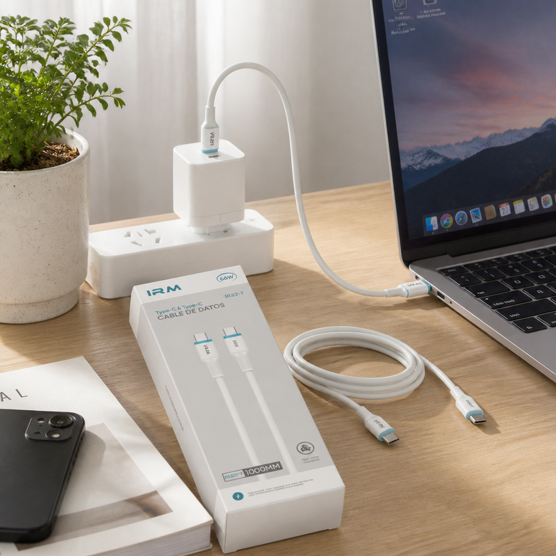 Cable de Datos USB-C a USB-C Omnix — lifestyle