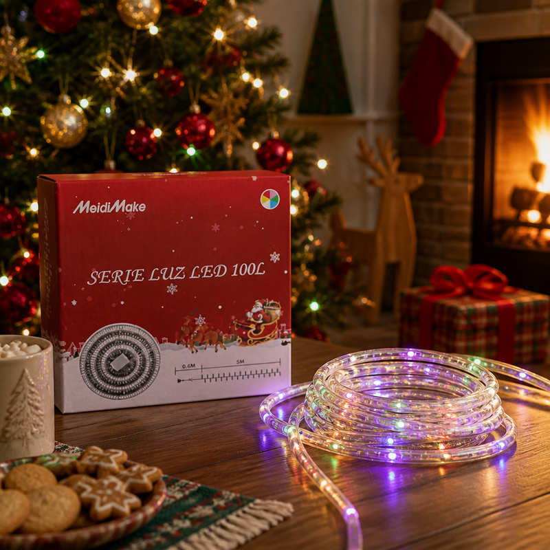 Luces Navideñas 100L Multicolor Espuma — lifestyle