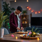 Guirnalda LED Navideña 240L Multicolor 8mm — lifestyle
