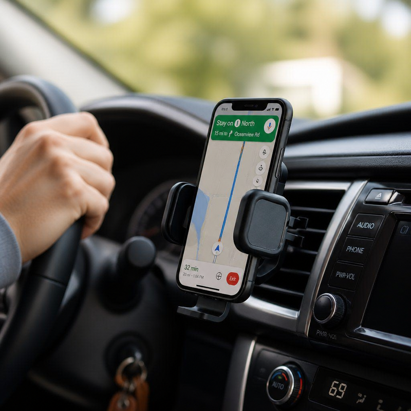 Soporte Celular para Auto Omnix — lifestyle