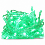 Luces navideñas 100 LED música verde — fondo blanco