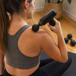 Pistola Masajeadora Muscular Omnix — lifestyle