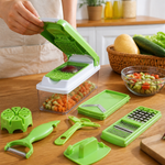 Cortador Manual de Verduras Multiusos con Protector — lifestyle