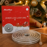 Manguera Luces LED Navidad 100 Luz Blanca Fría — lifestyle