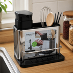 Caja organizadora acero inoxidable 3 en 1 — lifestyle