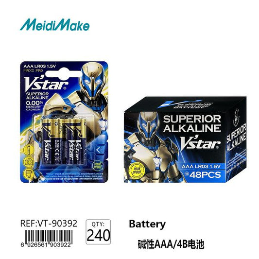 Pilas Alcalinas AAA/4B Omnix