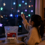 Cortina Luz Navidad 136L 2.5M Multicolor — lifestyle