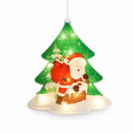 Guirnalda LED Árbol Navideño con Ventosa Luz Cálida — fondo blanco