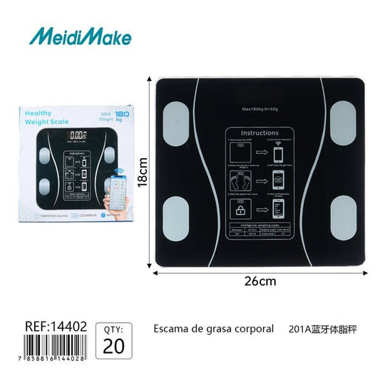 Balanza Inteligente Bluetooth Omnix - Medidor De Grasa Corporal