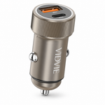 Cargador Auto Dual USB-C Carga Rápida — fondo blanco