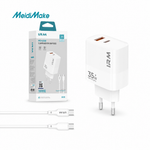 Cargador Rápido IR05 con Cable USB Tipo C — fondo blanco
