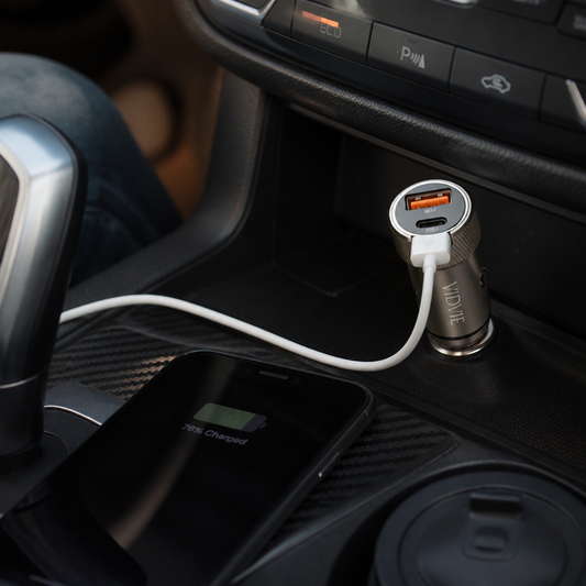 Cargador de Auto USB-C 2 Puertos Rápido — lifestyle