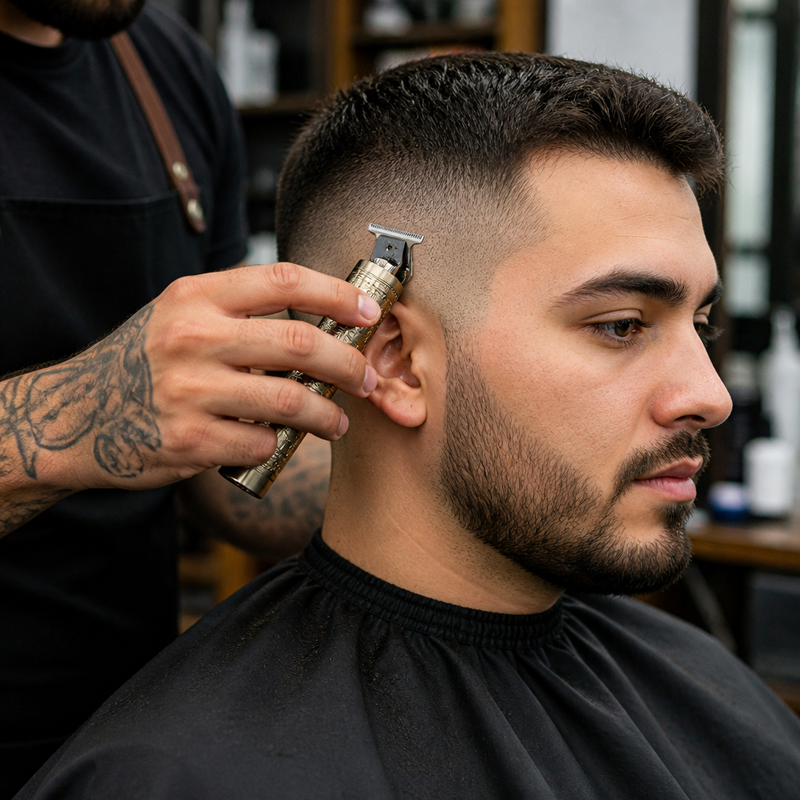 Tijera de Peluquería Profesional Buddha — lifestyle