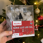 Luces navideñas 50 led bicolor — lifestyle