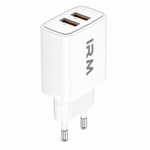 Cargador Dual USB Compacto Certificado Chile — fondo blanco