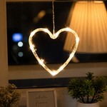 Luz navideña corazón con ventosa — lifestyle