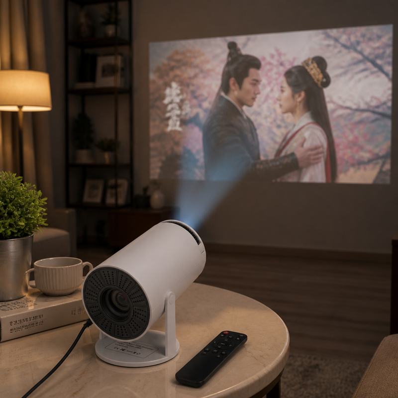 Proyector Omnix Full HD Portátil — lifestyle