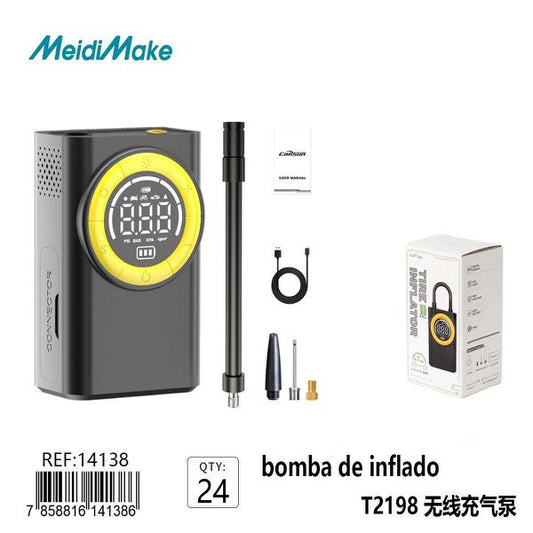 Bomba de Inflado Digital Portátil Inalámbrica