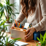 Organizador Escritorio Doble Cajón — lifestyle