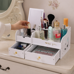 Organizador Escritorio Doble Cajón Blanco — lifestyle