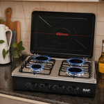 Cocina a gas de 4 quemadores — lifestyle
