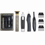 Set de Aseo 4 en 1 para Barba y Cabello — fondo blanco