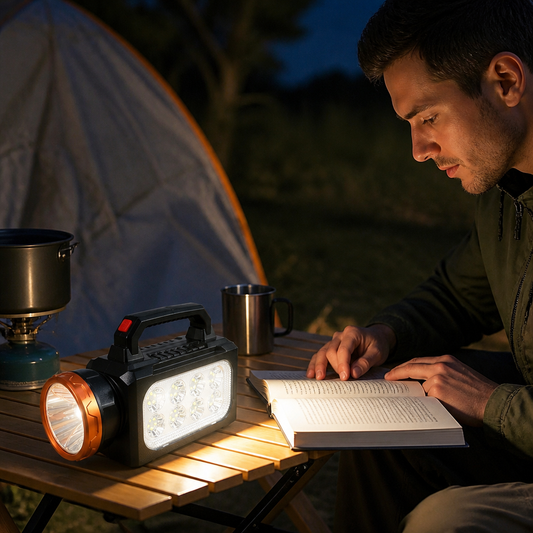 Linterna Portátil LED Recargable 9801C — lifestyle
